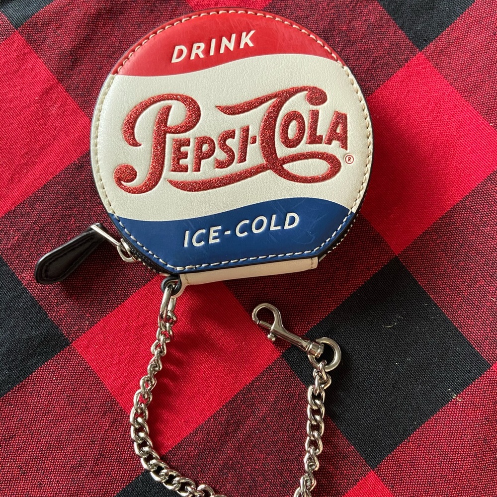 Limited edition Coach Pepsi-cola coin purse